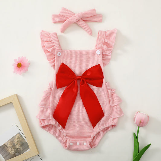 Baby Bloom™ Sweet Lace Bow Romper